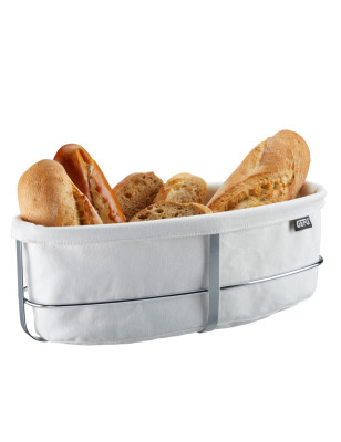 Cestino per il pane Gefu Brunch ovale bianco