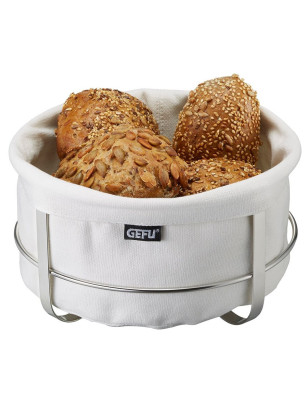 Cestino per il pane Gefu Brunch rotondo bianco
