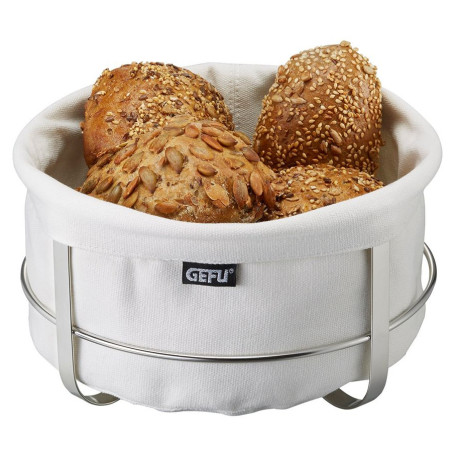Cestino per il pane Gefu Brunch rotondo bianco