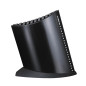 Ceppo per 9 coltelli e acciaino Global metallo nero Ceppo per 9 coltelli e acciaino Global metallo nero