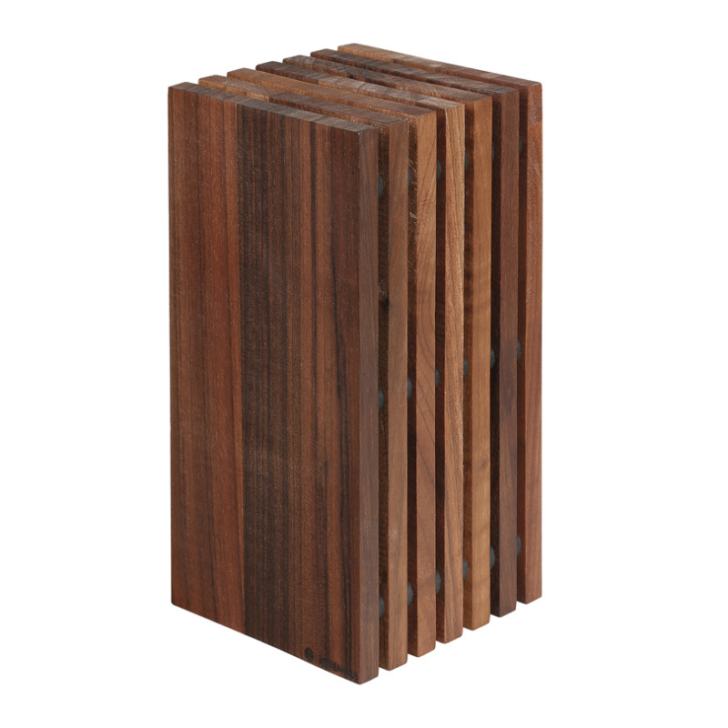 Ceppo coltelli universale quadrato Zassenhaus legno Noce Ceppo coltelli universale quadrato Zassenhaus legno Noce