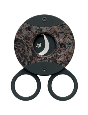 Fox CIRCLE tagliasigari PVD nero corpo titanio PVD