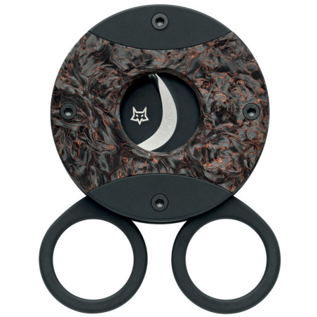 Fox CIRCLE tagliasigari PVD nero corpo titanio PVD
