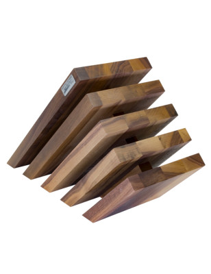 Ceppo portacoltelli magnetico Artelegno Venezia noce