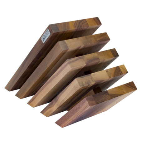 Ceppo portacoltelli magnetico Artelegno Venezia noce