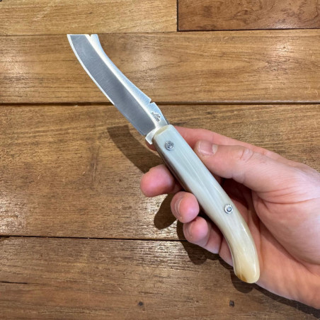 Coltello Mozzetta Guardiagrele Nino corno di bue 20 cm a specchio