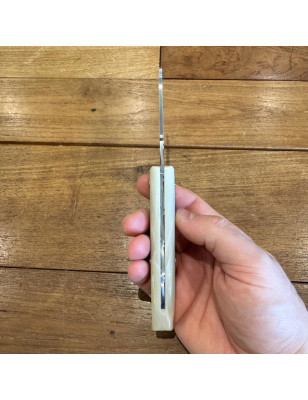 Coltello Mozzetta Guardiagrele Nino corno finitura lama a specchio