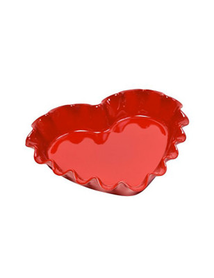 Stampo cuore corolla rosso Emile Henry. Il migliore in commercio