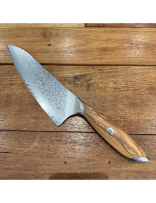 Coltello cucina trinciante Hezhen Flagship damasco 21 cm
