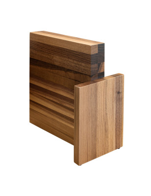 Ceppo magnetico porta 10 coltelli Artelegno Milano noce