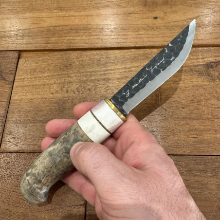 Coltello lama fissa Marttiini Aapa carbonio