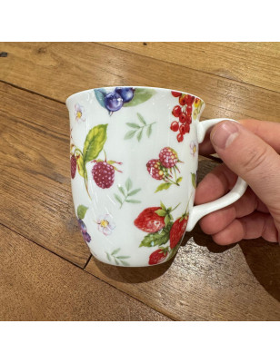 Mug tazza Ihr in bone china Country Summer Berries 375 ml