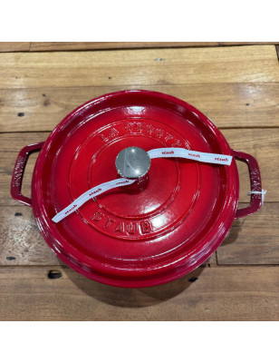 Casseruola rotonda Staub ghisa rosso ciliegia 24 cm