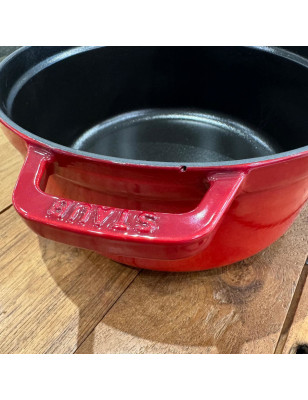 Casseruola rotonda Staub ghisa rosso ciliegia 24 cm