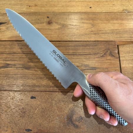 Coltello pane seghettato Global G-22R cm 20