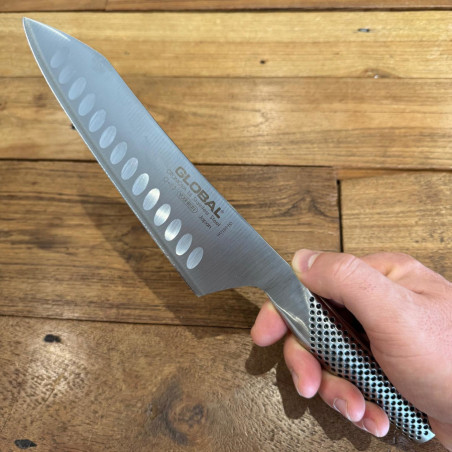 Coltello Rocking Santoku alveolato Global G-83 cm 18