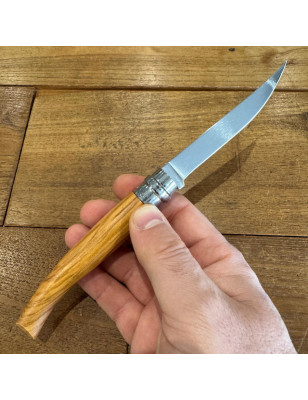 Coltello pieghevole con manico in legno di Ulivo