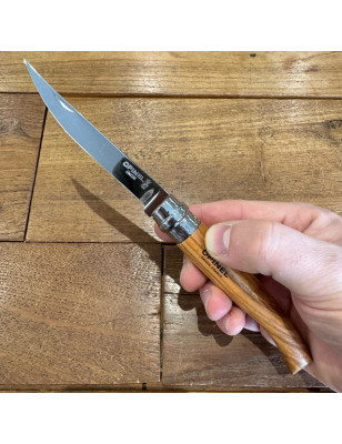 Coltello chiudibile Opinel Slim inox N°10 legno di Olivo