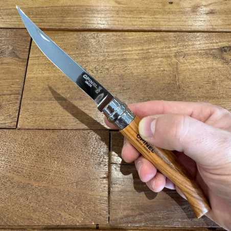 Coltello chiudibile Opinel Slim inox N°10 legno di Olivo