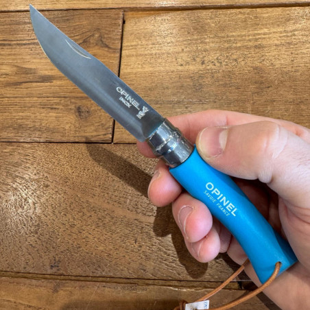 Coltello chiudibile Opinel inox N°7 azzurro