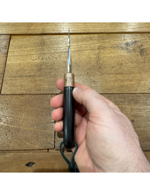 Coltello tascabile con manico in legno e lama inox