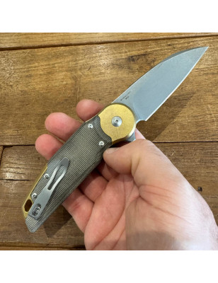 Coltello da tasca Fox Metamorphosis FX-556-B4 Micarta verde