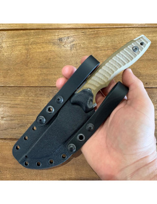 Coltello lama fissa Maserin L.E.O. 919 manico G10 marrone