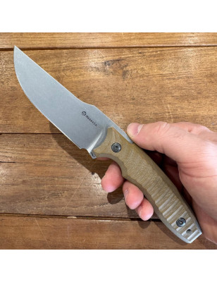 Coltello lama fissa Maserin L.E.O. 919 manico G10 marrone