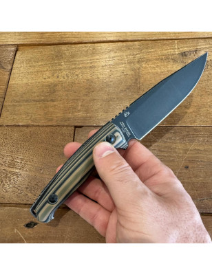 Coltello da caccia a lama fissa in acciaio  inox N690Co