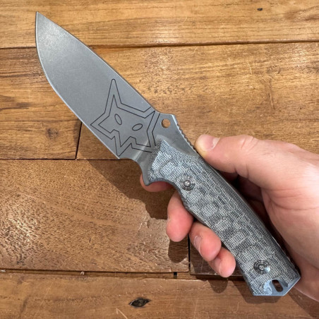 Coltello lama fissa Fox FX-616 MB Oxylos Micarta nera