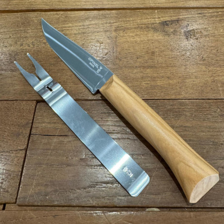 Set formaggio Opinel coltello e forchetta inox