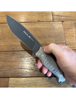 Coltello lama fissa Viper Golia ECG canvas micarta verde