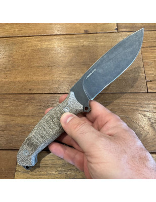 Coltello lama fissa Viper Golia ECG canvas micarta verde