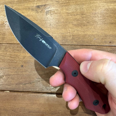 Coltello caccia lama fissa Viper Handy GR G10 rosso