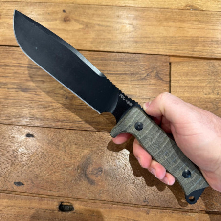 Coltello caccia lama fissa Fox FX-133MGT Combat Jungle
