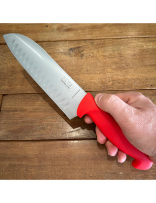 Coltello Santoku alveolato Coltelleria Piva cm 18