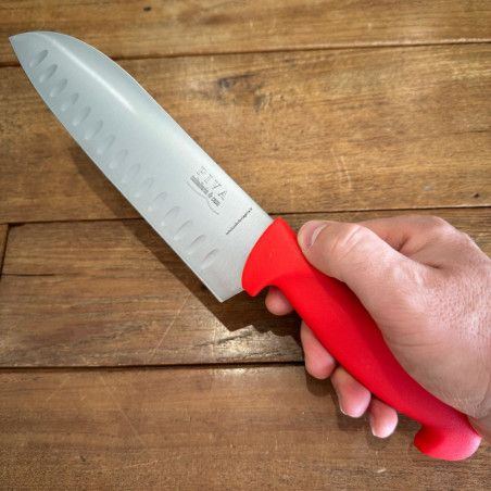 Coltello Santoku alveolato Coltelleria Piva cm 18