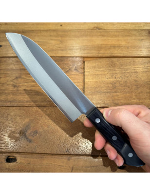 Coltello con anima della lama in acciaio VG10 e manico pakkawood