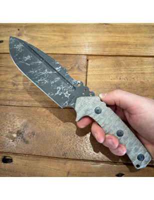 Coltello lama fissa Fox Uro FX-623 ODA Micarta verde