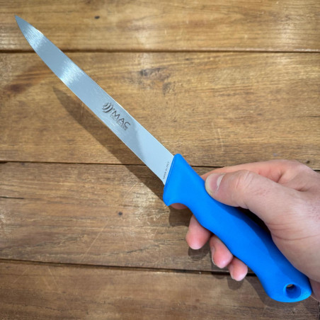 Coltello da pesca per sfilettare Mac D300 C con fodero