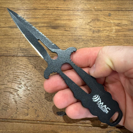 Coltello da sub subacqueo lama fissa Mac Apnea 9 BE