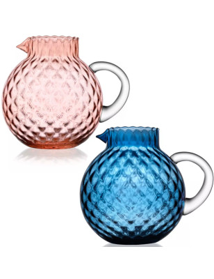 Glu-ball caraffa rosa con manico trasparente