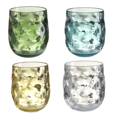Set 4 bicchieri Evviva Bubble in metacrilato 400 ml