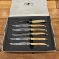 Set 6 coltelli bistecca Forge de Laguiole corno chiaro Set 6 coltelli bistecca Forge de Laguiole corno chiaro