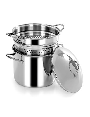 Cuocipasta Barazzoni Pastamania acciaio inox 22 cm