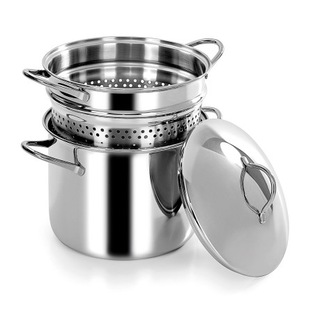 Cuocipasta Barazzoni Pastamania acciaio inox 22 cm