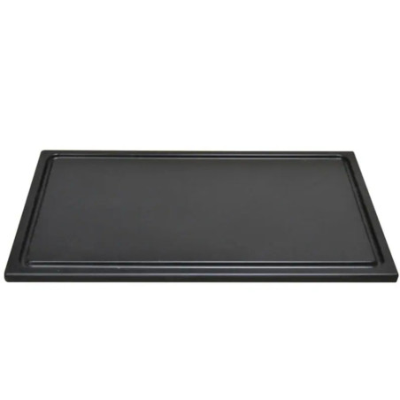 Tagliere rettangolare Euroceppi in polietilene nero 50 x 30 cm