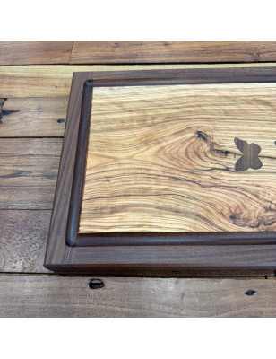 Tagliere artigianale Robe di Legno farfalle 54 x 34 cm