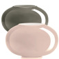 Pandora vaso in vetro incamiciato interno biancolatte H 18 cm
