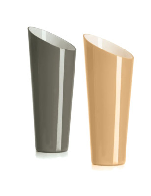 Vaso IVV orizzonte in vetro incamiciato interno biancolatte